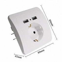 Розетка с USB портами